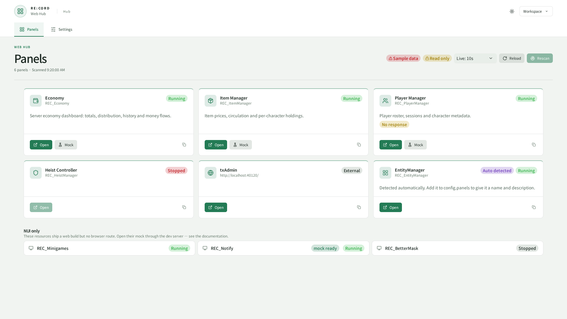 rec_webhub overview